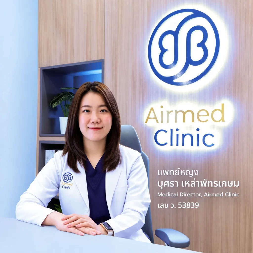 แพทย์หญิง บุศรา เหล่าพักทรเกษม Medical Director, Airmed Clinic